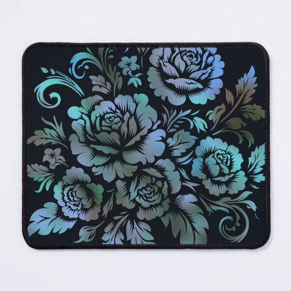 Item preview, Floral in Blue Silver designed and sold by Humbugle.