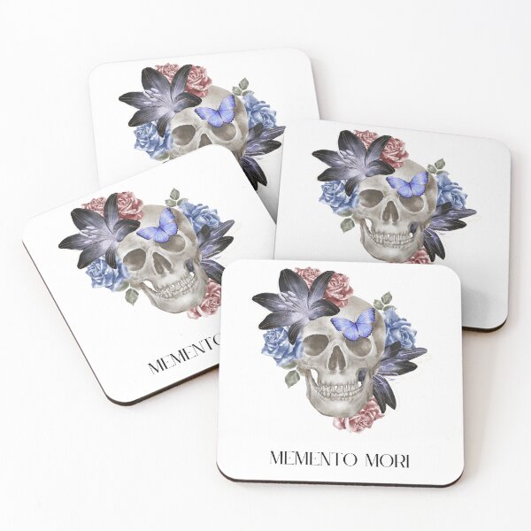Item preview, Memento Mori Floral Skull designed and sold by Sershni.