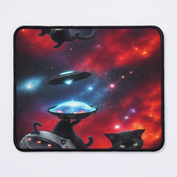 Item preview, Cat Ufo Selfie, Cat Selfie With Flying Saucer Funny Cat designed and sold by Mayalogo.