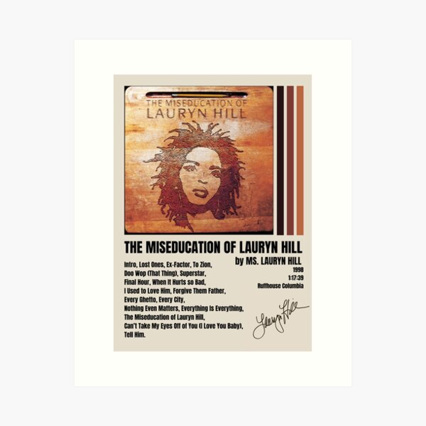 Artikel-Vorschau von Die Miseducation von Lauryn Hill, designt und verkauft von musiclover999.