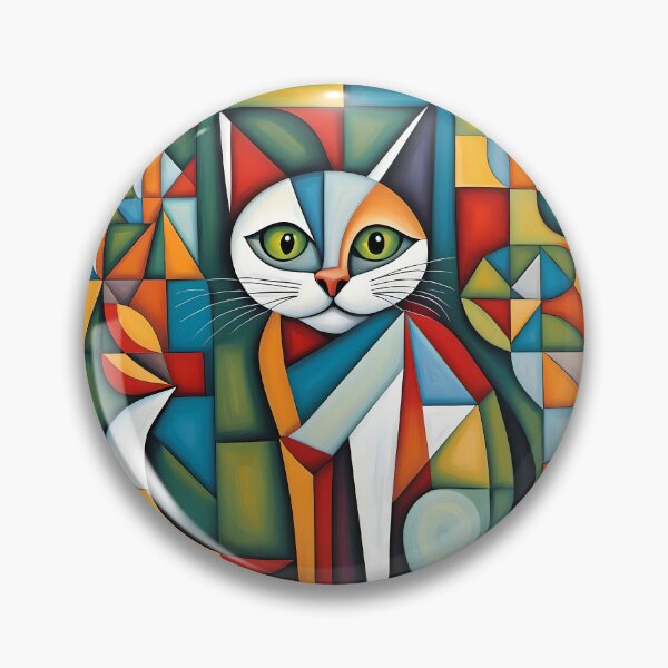 Item preview, A frightened cat in Cubism designed and sold by Serendipity2023.