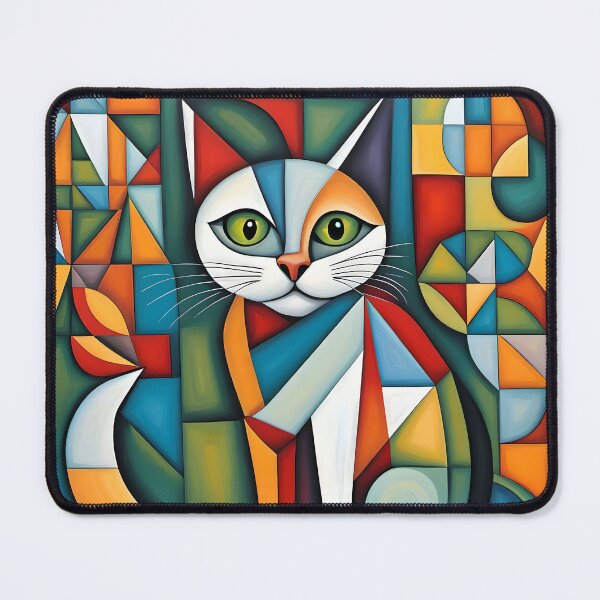 Item preview, A frightened cat in Cubism designed and sold by Serendipity2023.