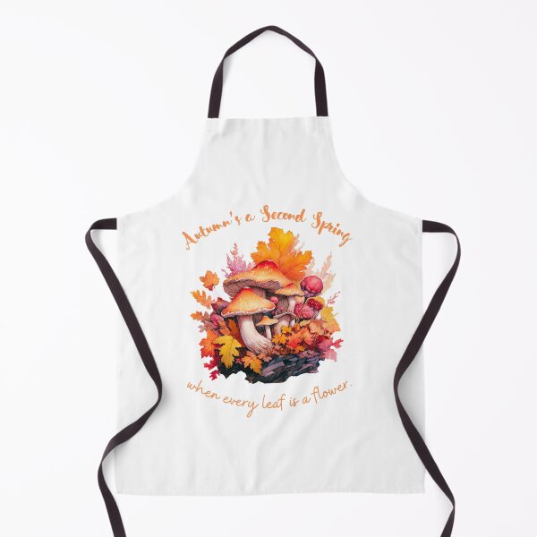 Item preview, Witty Fall Quotes-Mushrom in fall colors- Autum is second spring- Theme for Fall and Thanksgiving designed and sold by mndesignworx.