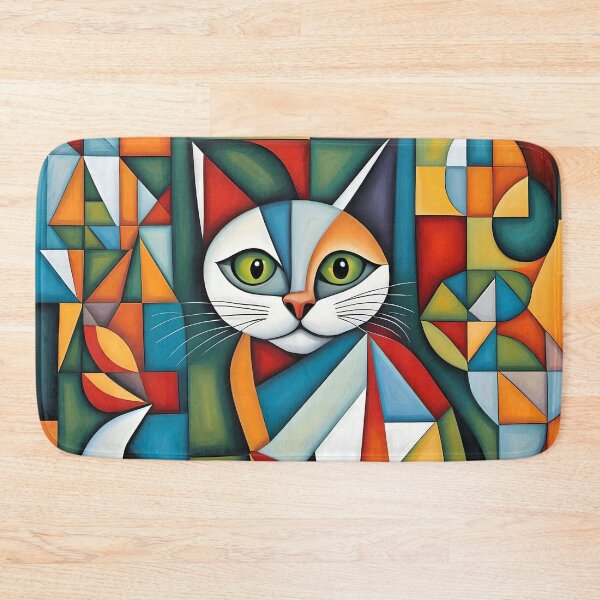 Item preview, A frightened cat in Cubism designed and sold by Serendipity2023.