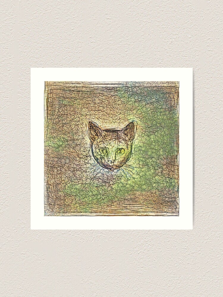 Alternate view of Cat on his way home Art Print