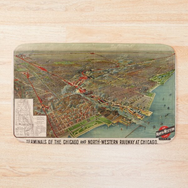 Item preview, Terminals of Chicago & North-Western Railway (1902) designed and sold by allhistory.