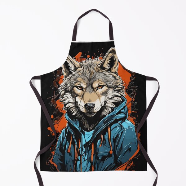 Item preview, The great rocking wolf graffiti art designed and sold by Frankydudestore.