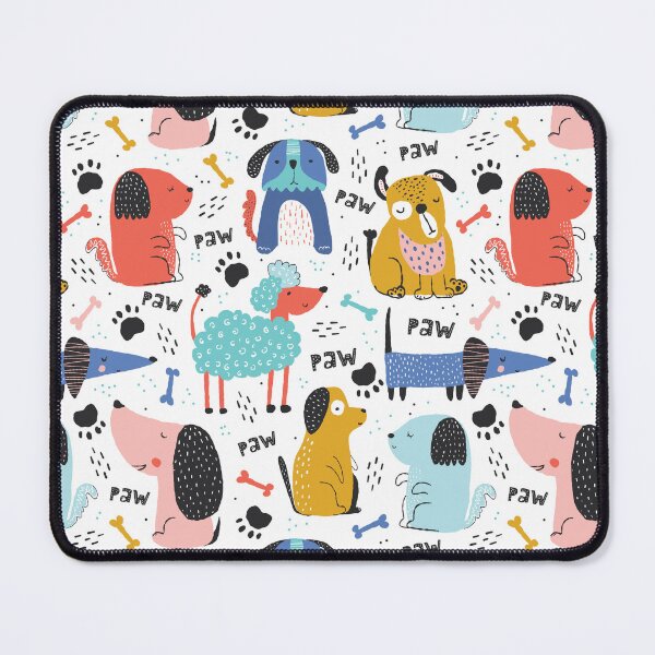 Item preview, Colorful Dog Pattern Art  designed and sold by blackdogbuckeye.