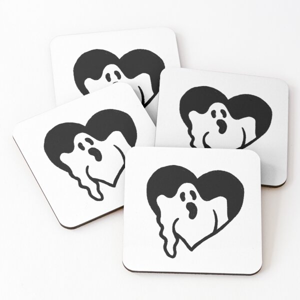 Item preview, Scary ghost heart love Halloween ghosts  designed and sold by Tropical Blood.