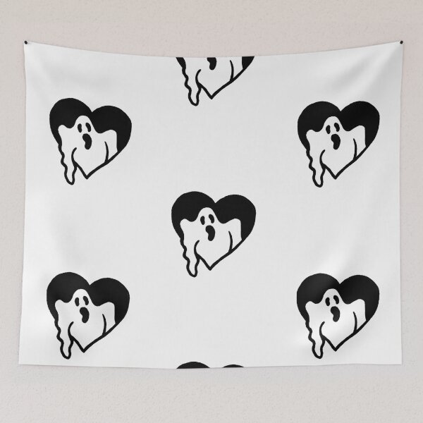 Item preview, Scary ghost heart love Halloween ghosts  designed and sold by Tropical Blood.