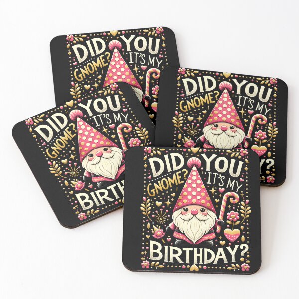 Item preview, Did You Gnome ?  It's My Birthday  - Adorable Birthday Gnome Girl Celebration Shirt designed and sold by Studio-Mind.