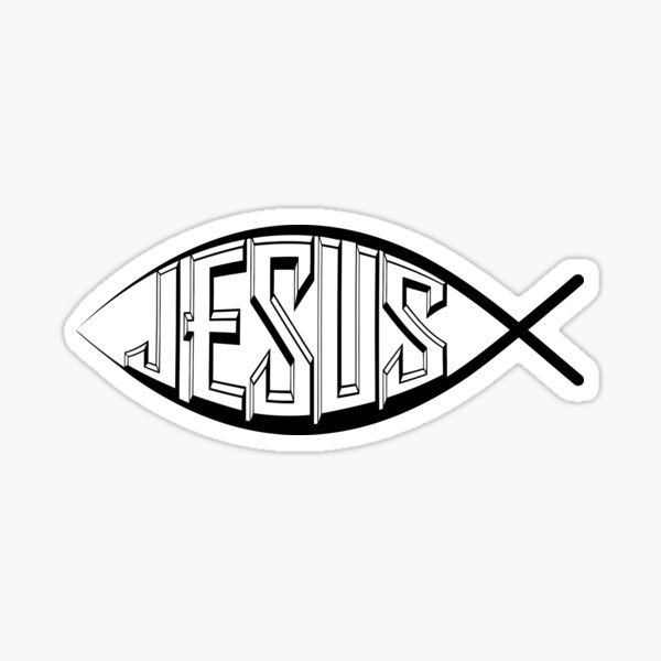 "Christian Jesus Name Sticker" Sticker by fermo Redbubble
