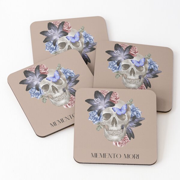 Item preview, Memento Mori Floral Skull designed and sold by Sershni.