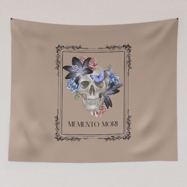 Item preview, Memento Mori Floral Skull designed and sold by Sershni.