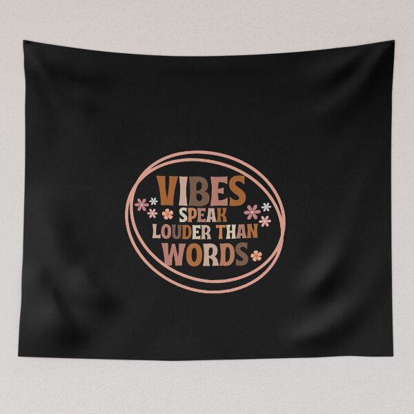 Item preview, Vibes Speak Louder Than Words  Affirmation Quote designed and sold by slicksquid.