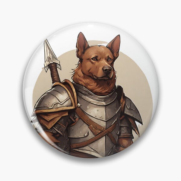 Item preview, Dog warrior with two handed axe designed and sold by Luokos.