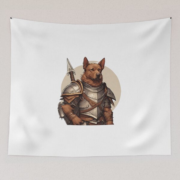 Item preview, Dog warrior with two handed axe designed and sold by Luokos.
