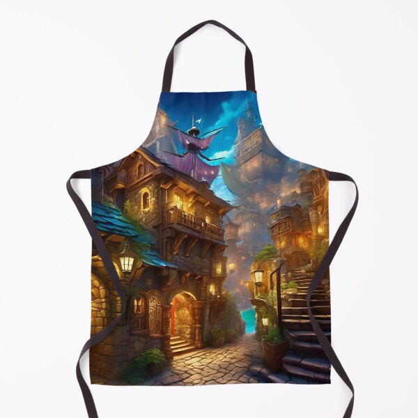 Artikelvorschau, Dorf - Fantasy-Kunst entworfen und verkauft von Delerat7.