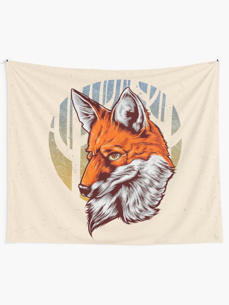 Alternate view of Forest Fox Tapestry