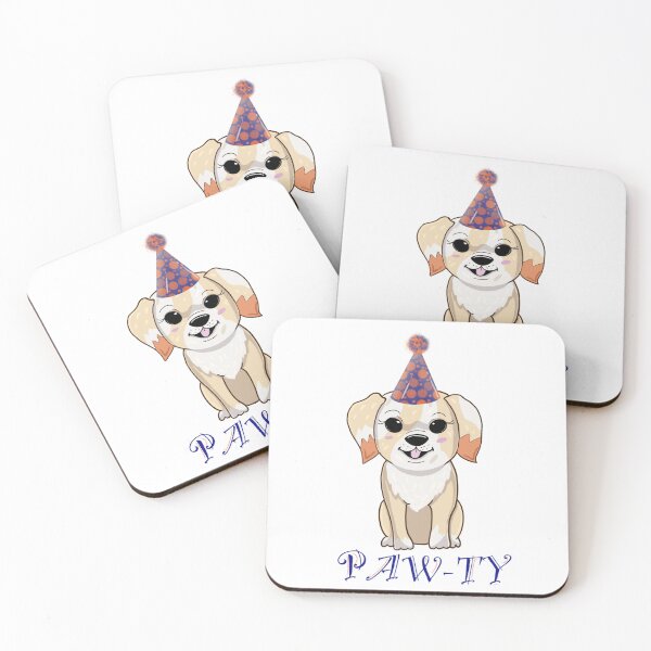 Item preview, Cute partying puppy designed and sold by Ju--Art.