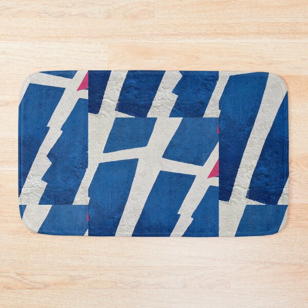 Item preview, Blue abstract lines and pink  designed and sold by Tropical Blood.