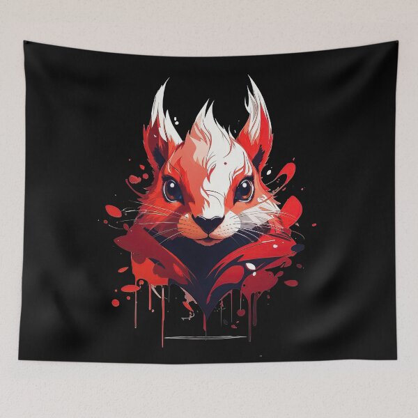 Item preview, Cute Red Squirrel in Graffiti Style designed and sold by MindSmith.
