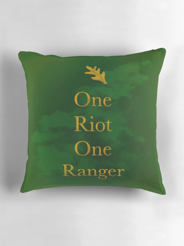 Thumbnail 3 of 4, Pillow, Ranger’s Apprentice - One Riot, One Ranger designed and sold by TeaLimeTwo.