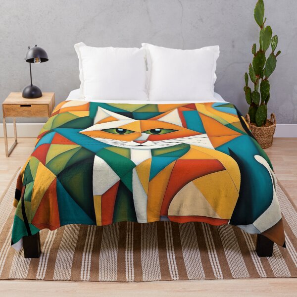 Item preview, Sly Cat in Cubism designed and sold by Serendipity2023.