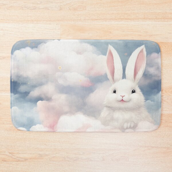 Item preview, A picture rabbit and clouds paint soft colors and colorful. designed and sold by MaiKaze.