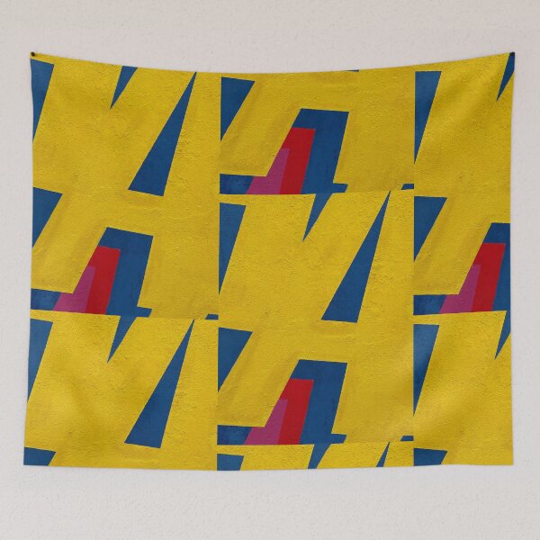 Item preview, Abstract lines yellow colorful art  designed and sold by Tropical Blood.