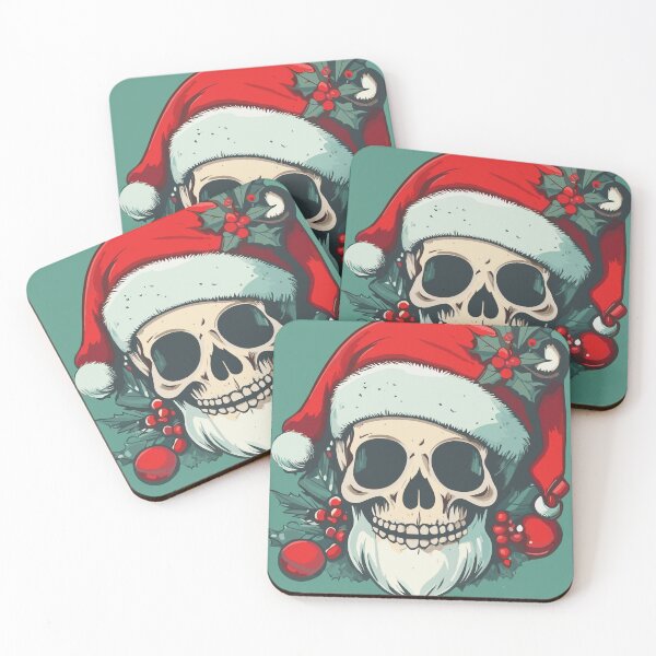 Item preview, Santa Claus skull designed and sold by PrintSoulDesign.