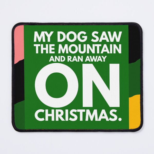 Item preview, dog saw mountain Christmas designed and sold by Storiesforyou.