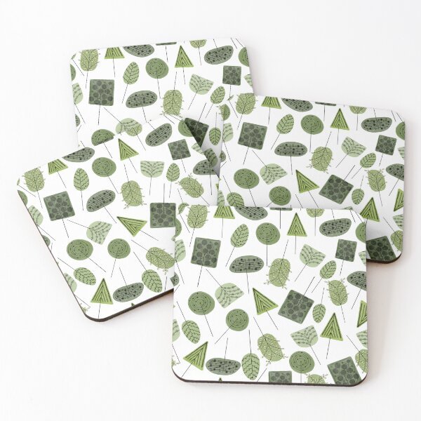Item preview, Mid-Century Doodle Trees Pattern designed and sold by Old Urban Farmhouse Design Studio.