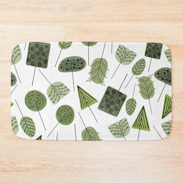Item preview, Mid-Century Doodle Trees Pattern designed and sold by Old Urban Farmhouse Design Studio.