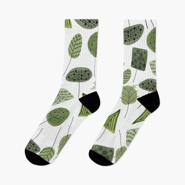 Item preview, Mid-Century Doodle Trees Pattern designed and sold by Old Urban Farmhouse Design Studio.