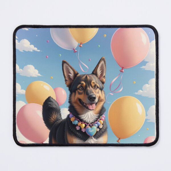 Item preview, Portrait cute adorable German Shepherd dog beautiful colorful landscape designed and sold by Tio-Tecun.