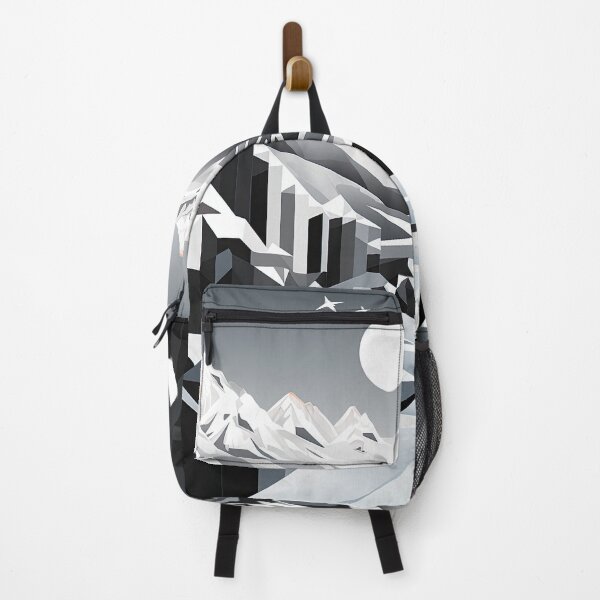 Artikelvorschau, Entdecken Sie "Simplistic & Minimalistic Snowy Winter Alps" mit Bauhaus-Flair entworfen und verkauft von ArtificialGenes.