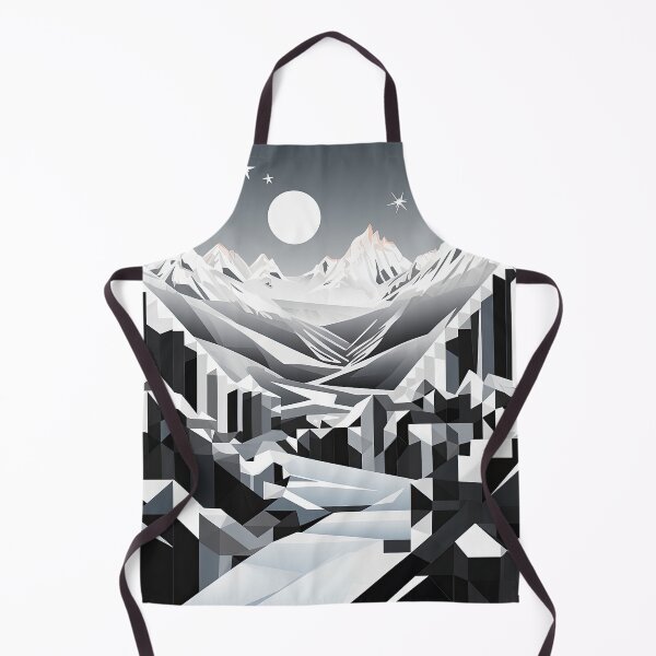 Artikelvorschau, Entdecken Sie "Simplistic & Minimalistic Snowy Winter Alps" mit Bauhaus-Flair entworfen und verkauft von ArtificialGenes.
