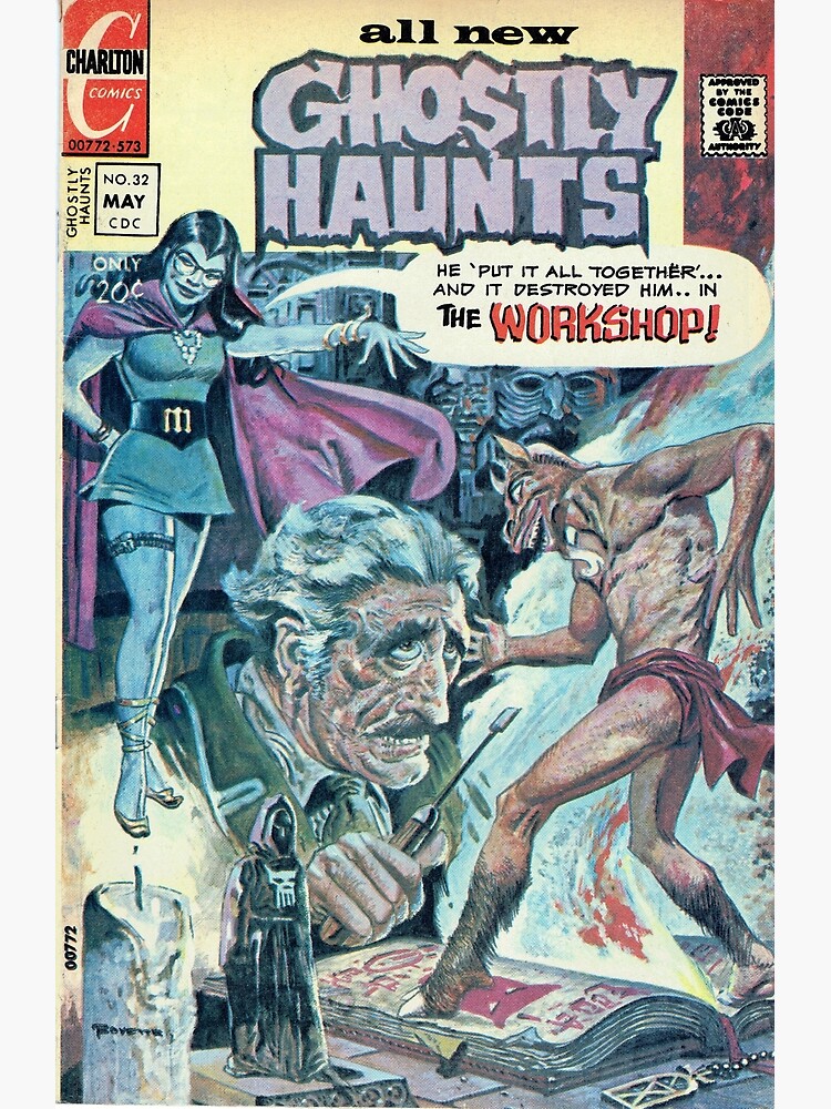 Ghostly Haunts 32 Classic Horror Comic Book Covers Poster By