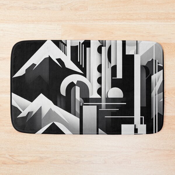 Artikelvorschau, Entdecken Sie "Simplistic & Minimalistic Snowy Winter Alps" mit Bauhaus-Flair entworfen und verkauft von ArtificialGenes.