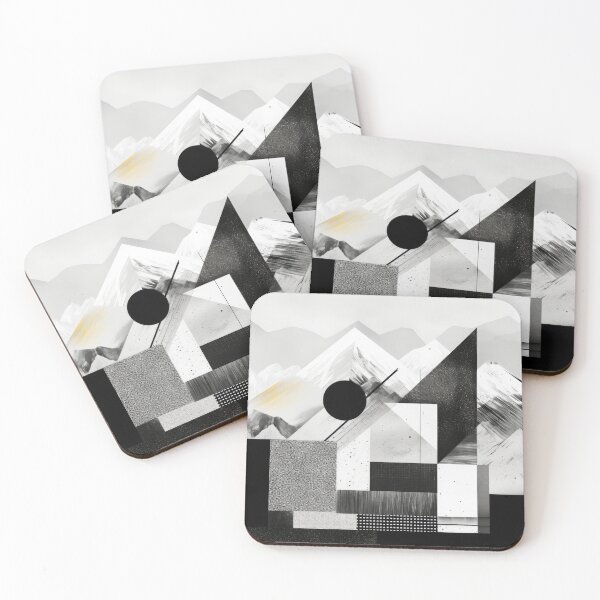 Artikelvorschau, Entdecken Sie "Simplistic & Minimalistic Snowy Winter Alps" mit Bauhaus-Flair entworfen und verkauft von ArtificialGenes.