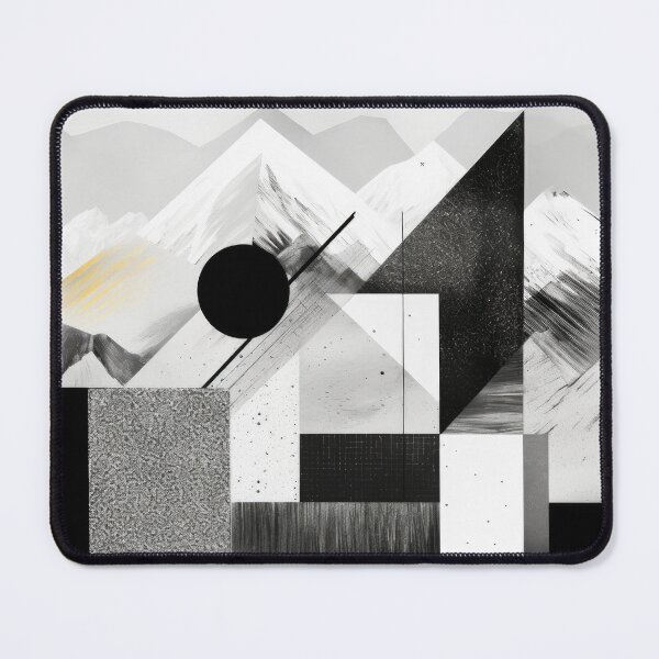 Item preview, Explore "Simplistic & Minimalistic Snowy Winter Alps" with Bauhaus Flair designed and sold by ArtificialGenes.