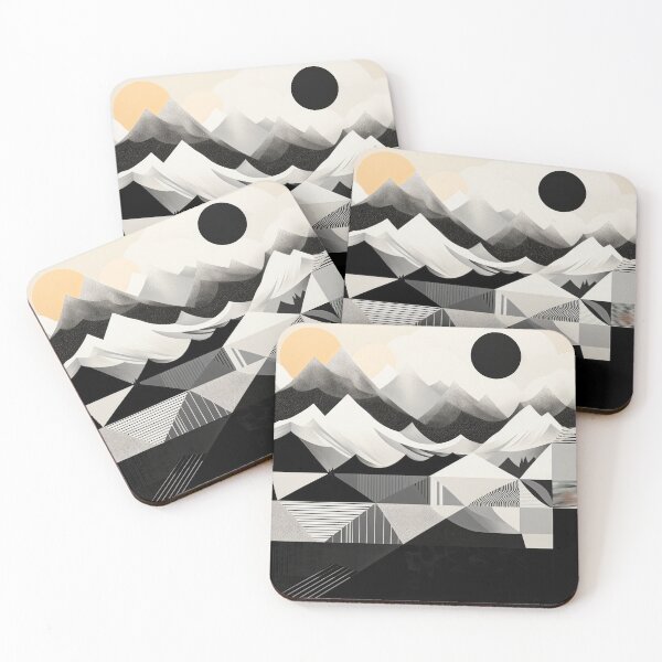 Artikelvorschau, Entdecken Sie "Simplistic & Minimalistic Snowy Winter Alps" mit Bauhaus-Flair entworfen und verkauft von ArtificialGenes.