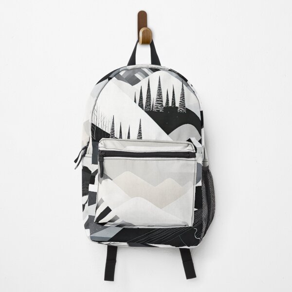 Item preview, Explore "Simplistic & Minimalistic Snowy Winter Alps" with Bauhaus Flair designed and sold by ArtificialGenes.