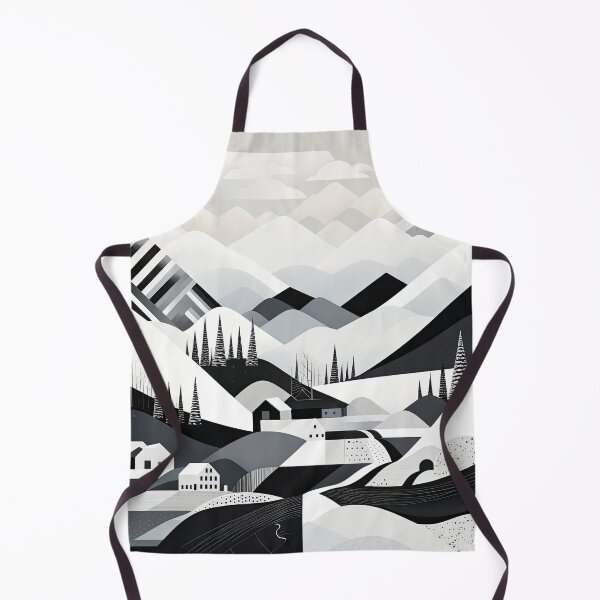 Item preview, Explore "Simplistic & Minimalistic Snowy Winter Alps" with Bauhaus Flair designed and sold by ArtificialGenes.