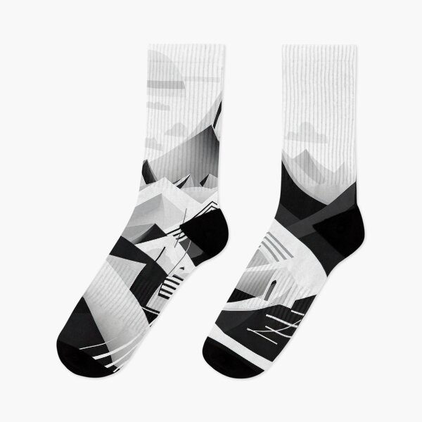 Item preview, Explore "Simplistic & Minimalistic Snowy Winter Alps" with Bauhaus Flair designed and sold by ArtificialGenes.