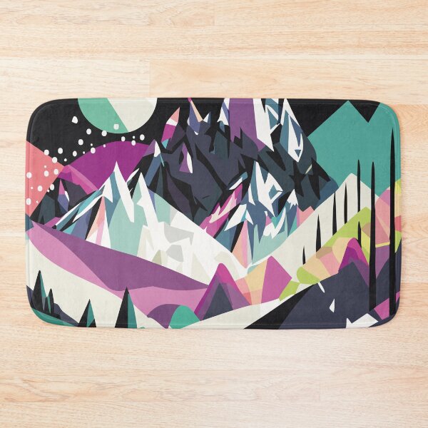 Item preview, Abstract mountain landscape & icon designed and sold by rainbowbirds.