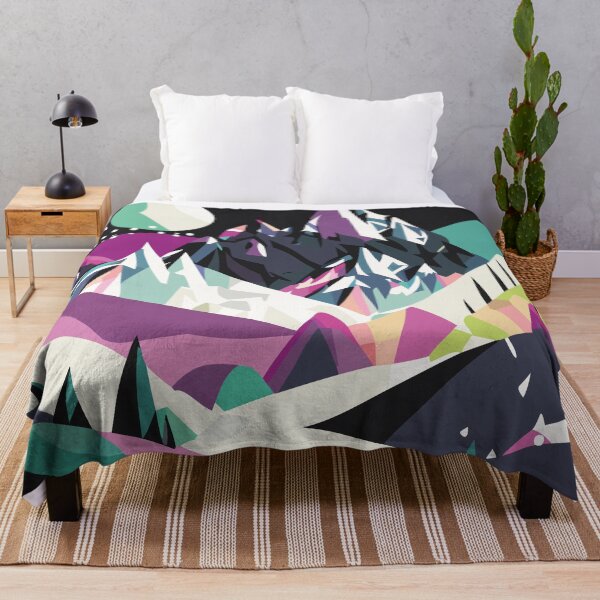 Item preview, Abstract mountain landscape & icon designed and sold by rainbowbirds.