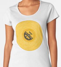 Yellow Vinyl Love Women's Premium T-Shirt
