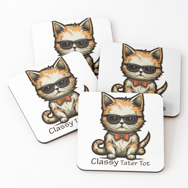 Item preview, Tater Tot Cat with Sunglasses designed and sold by NickKnackGarage.